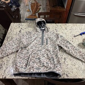 Burlebo classic camo mid layer hoodie